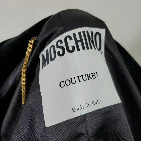 Moschino virgin wool black blazer jacket - Picture 11 of 15